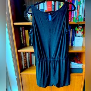 Black cotton romper